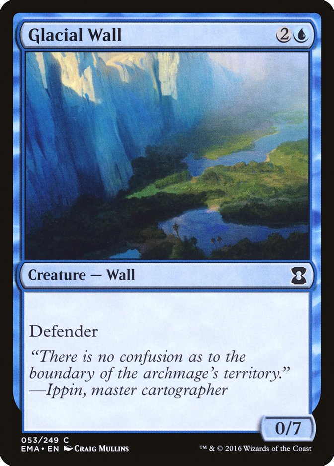 Glacial Wall · Eternal Masters (EMA) #53 · Scryfall Magic The