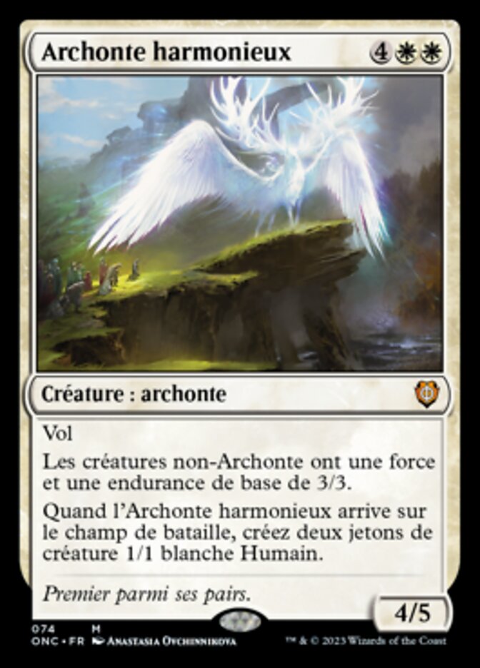 Harmonious Archon (Phyrexia: All Will Be One Commander #74)