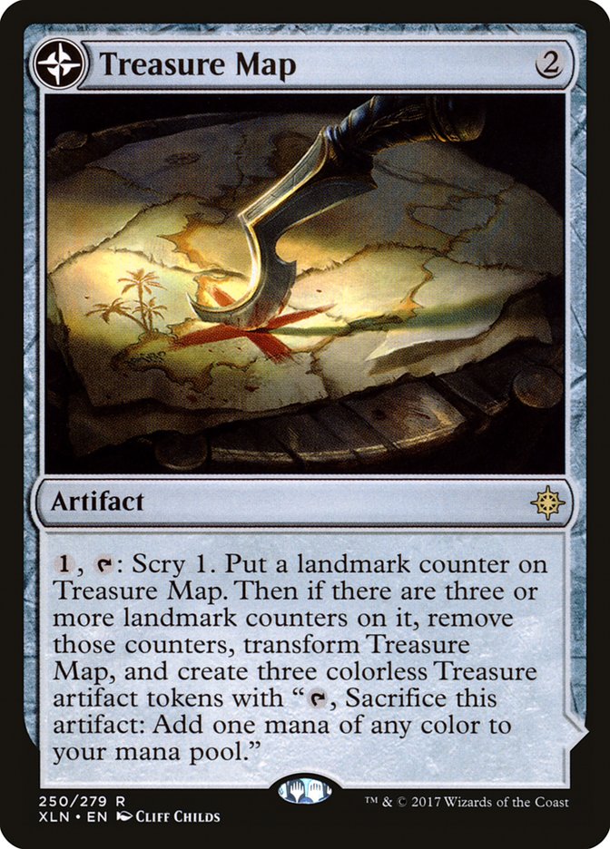 Treasure Map // Treasure Cove (Ixalan #250)