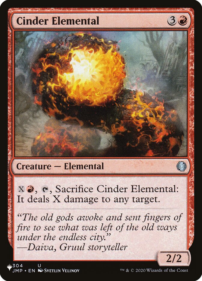 Cinder Elemental (The List #JMP-304)