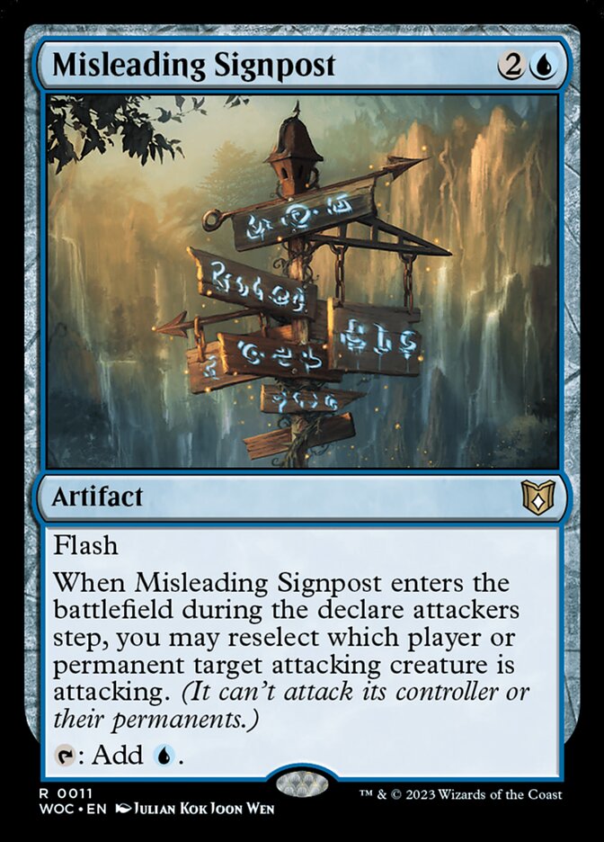 Misleading Signpost (Wilds of Eldraine Commander #11)