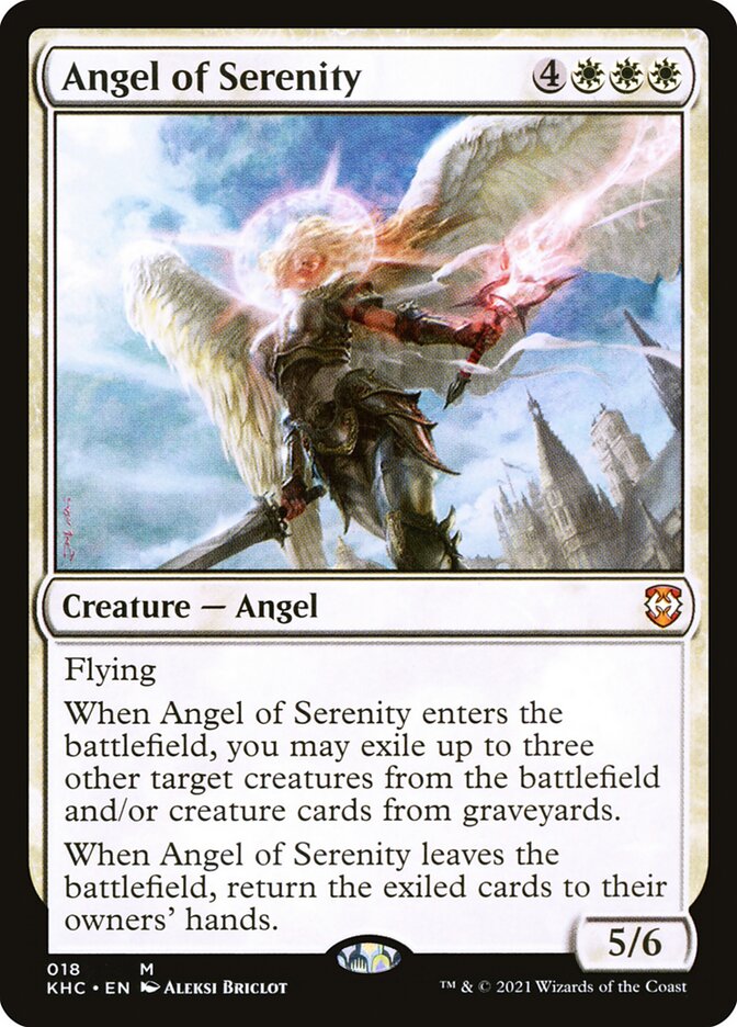 Angel of Serenity · Kaldheim Commander (KHC) #18 · Scryfall Magic 