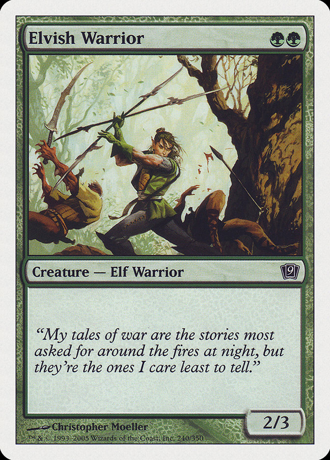 Elvish Warrior (Ninth Edition #240)