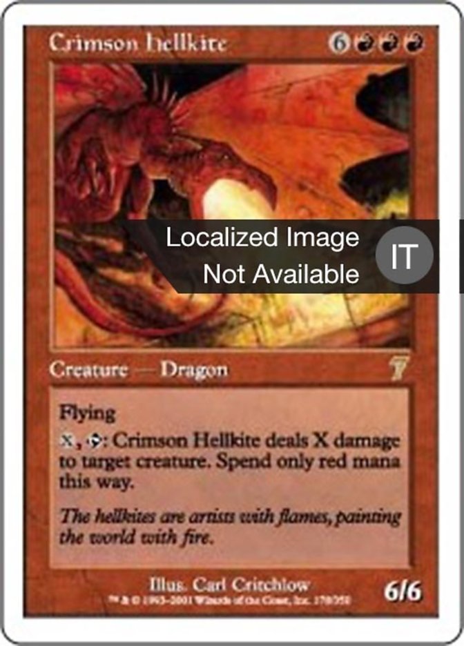 Crimson Hellkite (Seventh Edition #178)