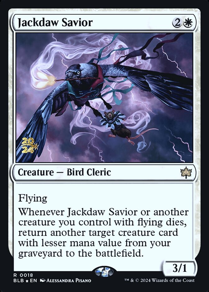 Jackdaw Savior (Bloomburrow Promos #18s)