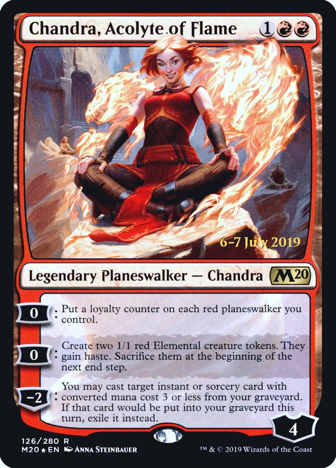 Chandra, Acolyte of Flame (Core Set 2020 Promos #126s)