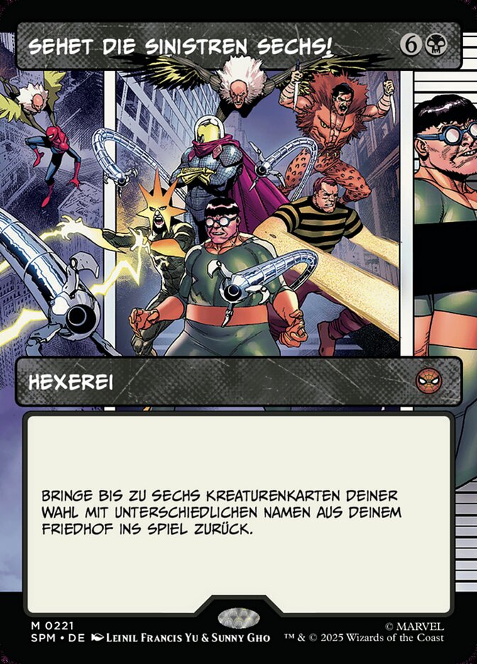 Sehet die Sinistren Sechs!