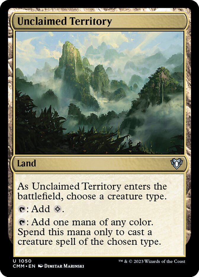 Unclaimed Territory (Commander Masters #1050)