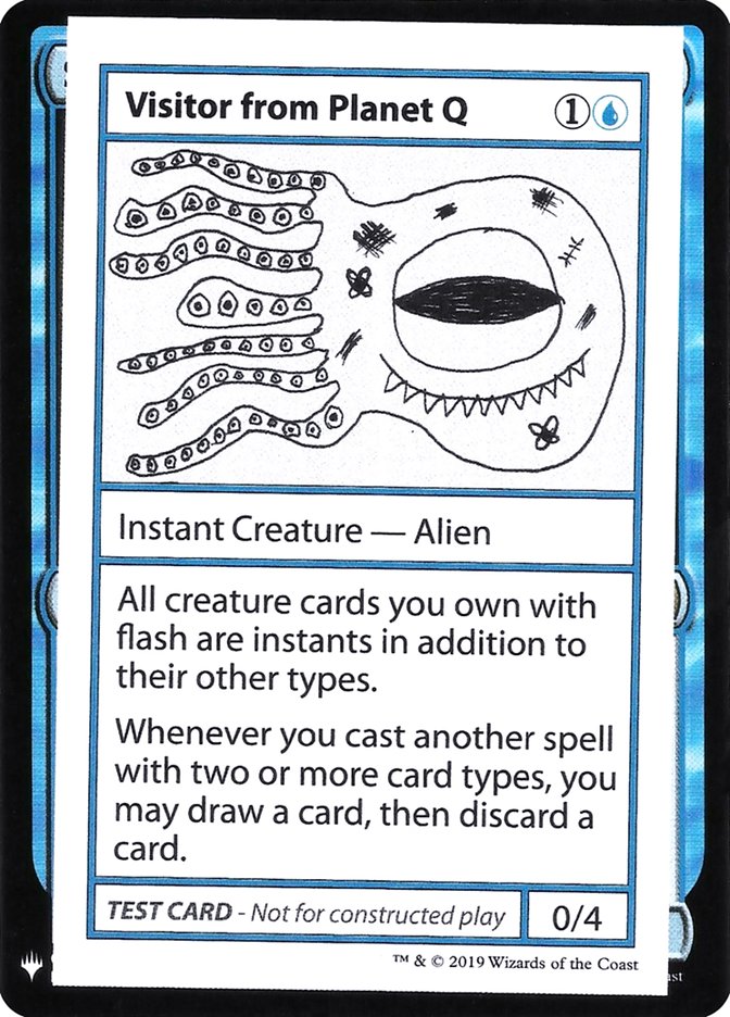 Visitor from Planet Q (Mystery Booster Playtest Cards 2019 #33)