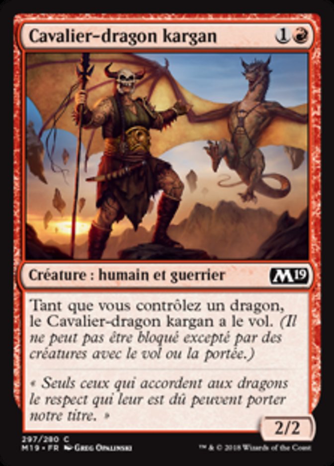 Kargan Dragonrider (Core Set 2019 #297)