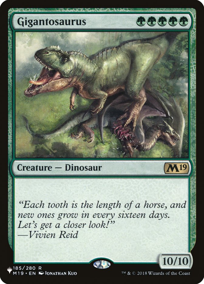 Gigantosaurus (The List #M19-185)
