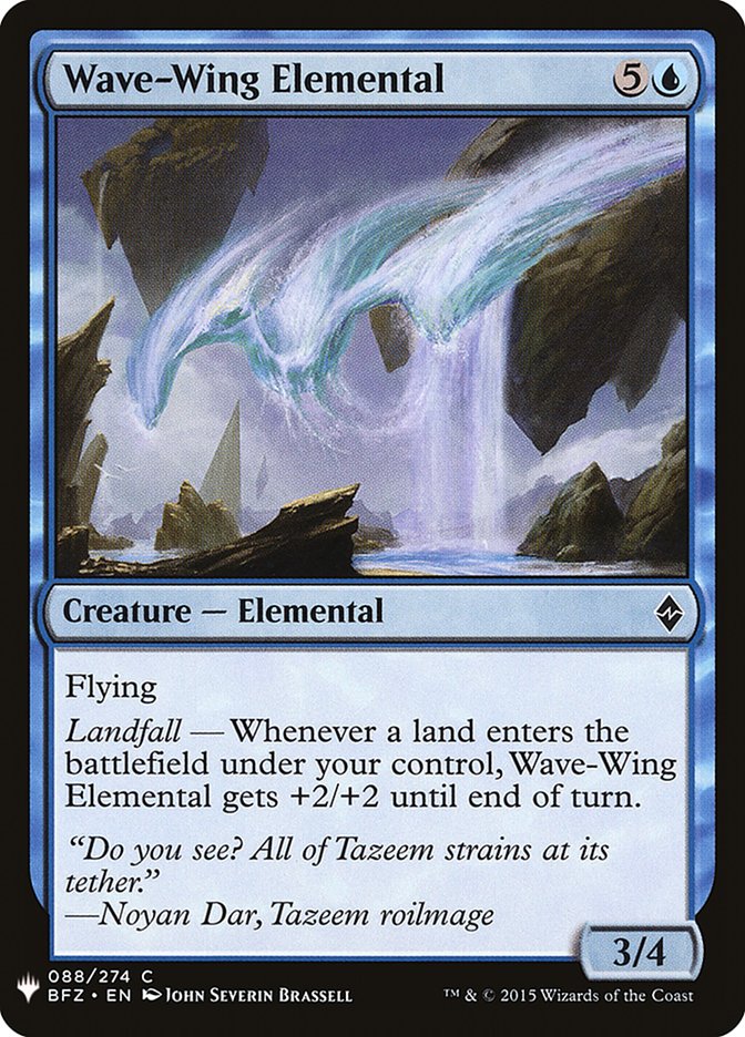Wave-Wing Elemental (The List #BFZ-88)