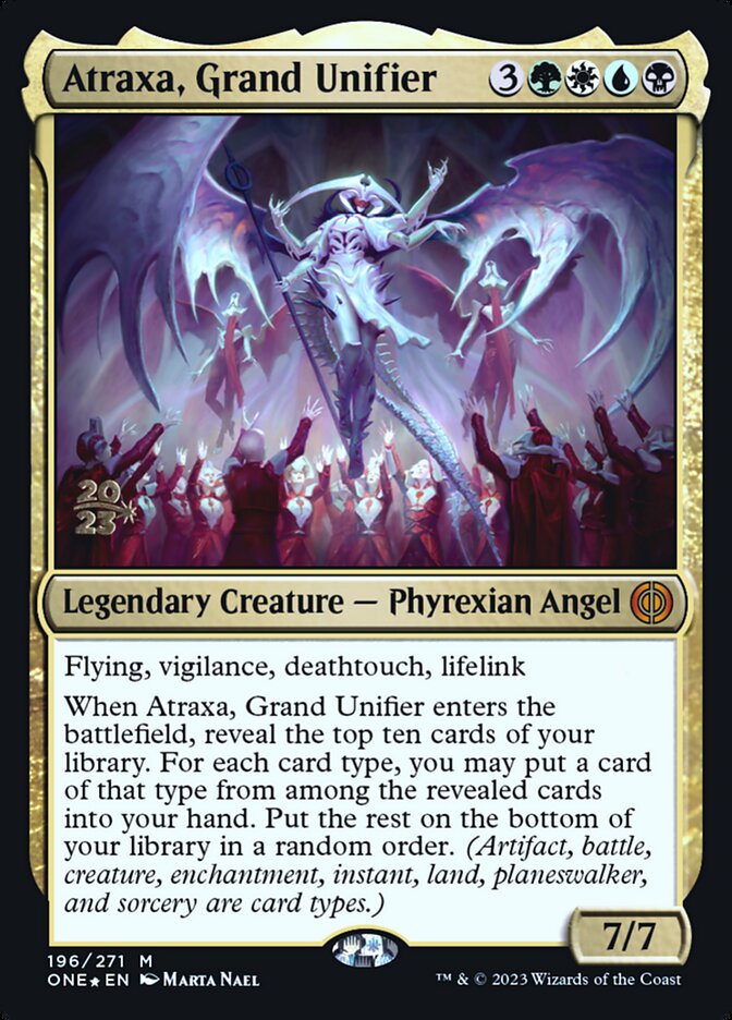 Atraxa, Grand Unifier (Phyrexia: All Will Be One Promos #196s)