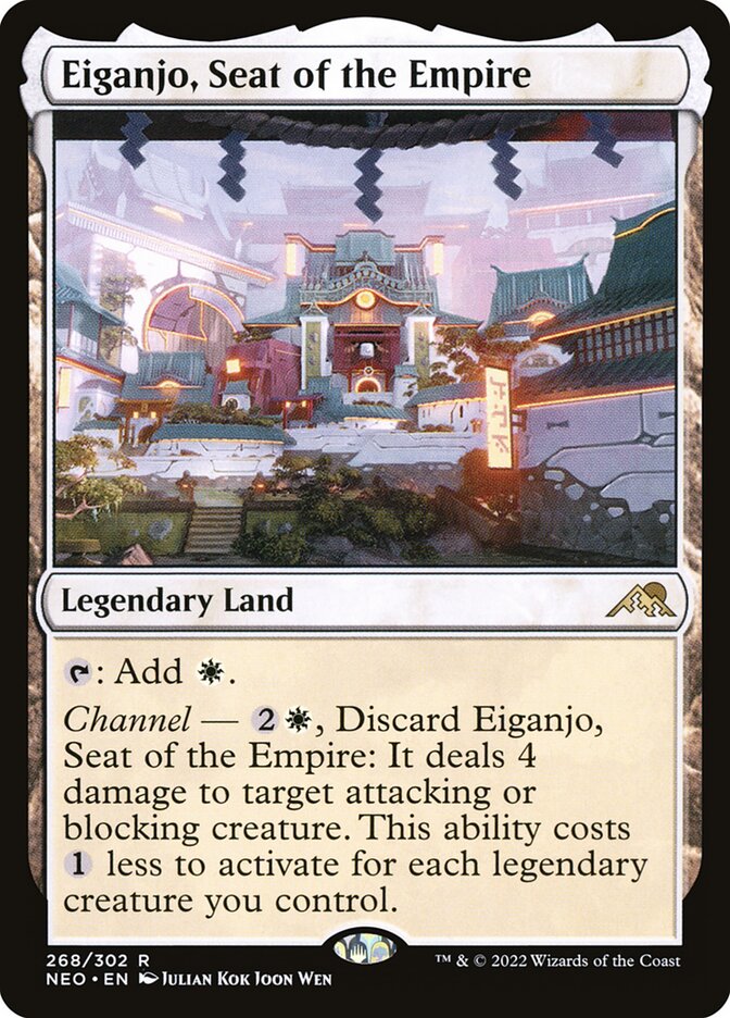 Eiganjo, Seat of the Empire (Kamigawa: Neon Dynasty #268)