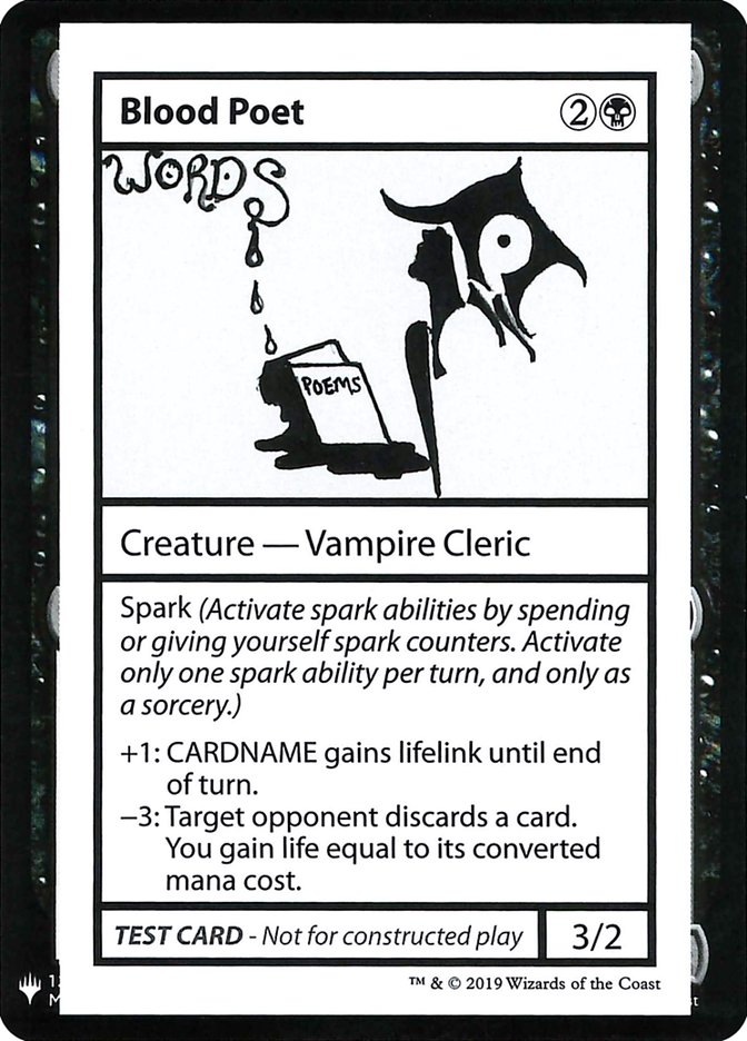 Blood Poet (Mystery Booster Playtest Cards 2019 #34)