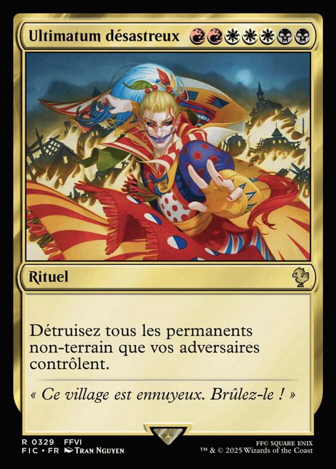 Ultimatum désastreux