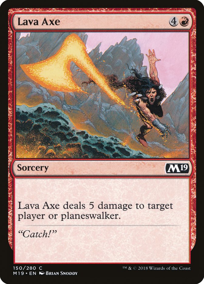 Lava Axe (Core Set 2019 #150)