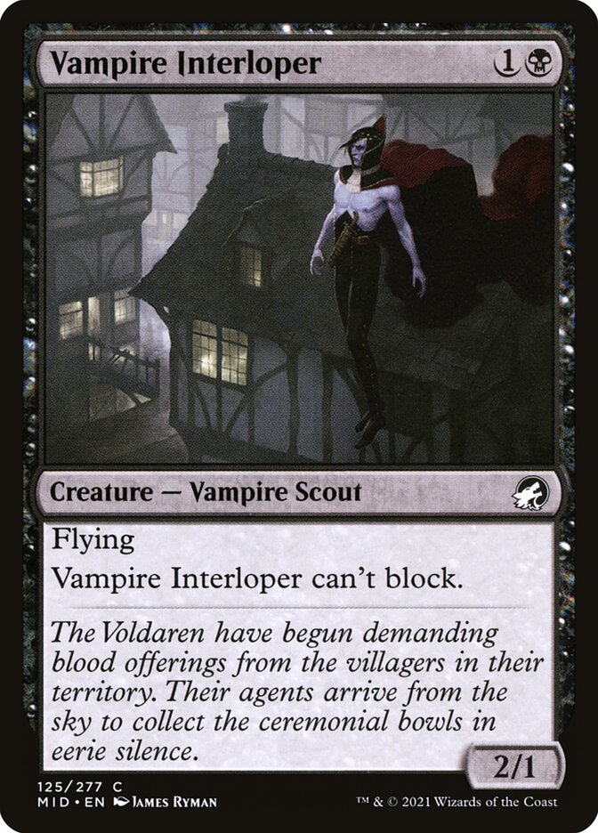 Vampire Interloper (Innistrad: Midnight Hunt #125)