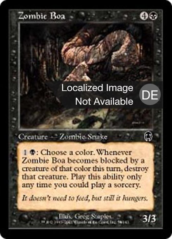 Zombie Boa (Apocalypse #54)