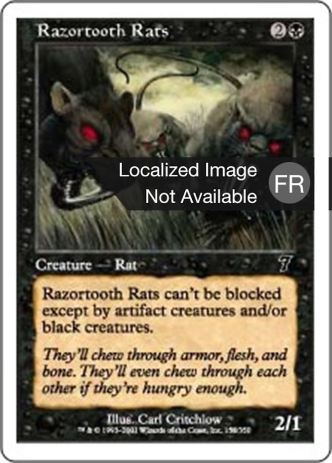 Razortooth Rats (Seventh Edition #158)