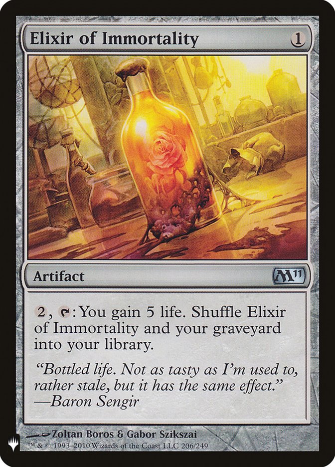 Elixir of Immortality (The List #M11-206)