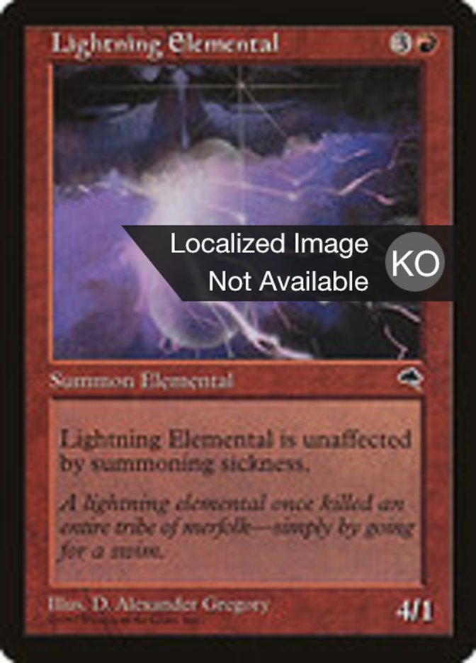 Lightning Elemental (Tempest #186)