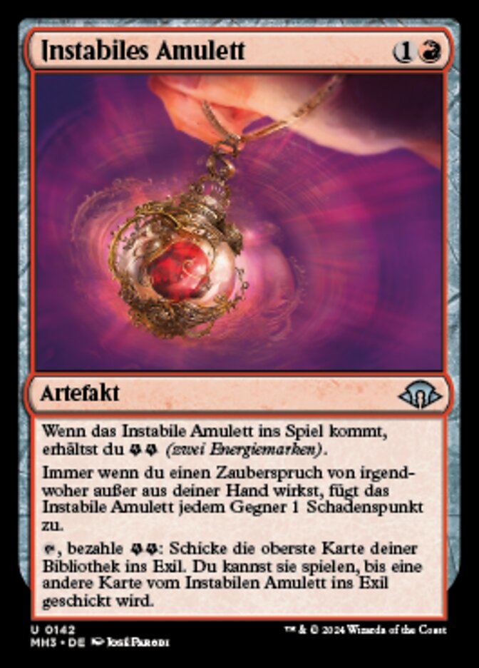 Unstable Amulet (Modern Horizons 3 #142)