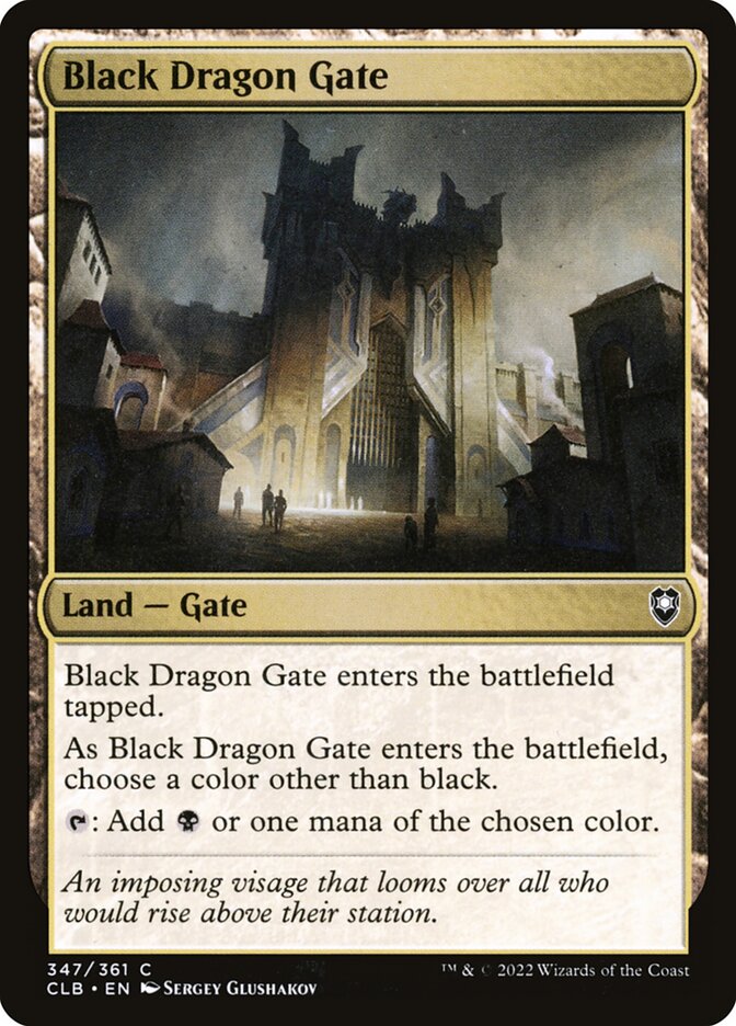 Black Dragon Gate (Commander Legends: Battle for Baldur's Gate #347)