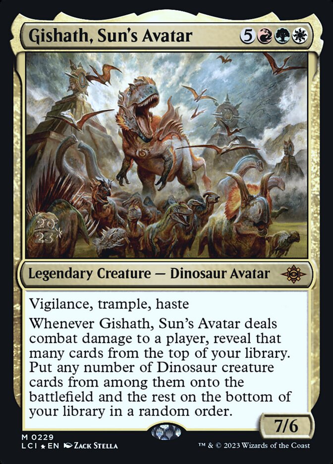 Gishath, Sun's Avatar (The Lost Caverns of Ixalan Promos #229s)