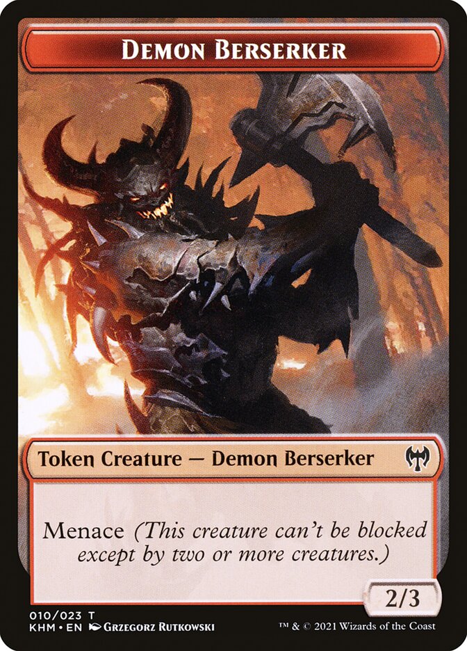 Demon Berserker (Kaldheim Tokens #10)