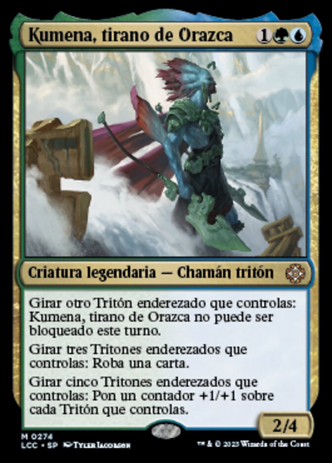 Kumena, Tyrant of Orazca (The Lost Caverns of Ixalan Commander #274)