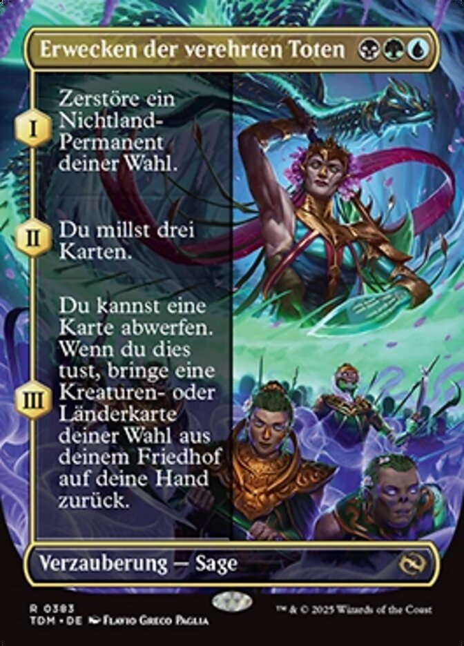 Erwecken der verehrten Toten