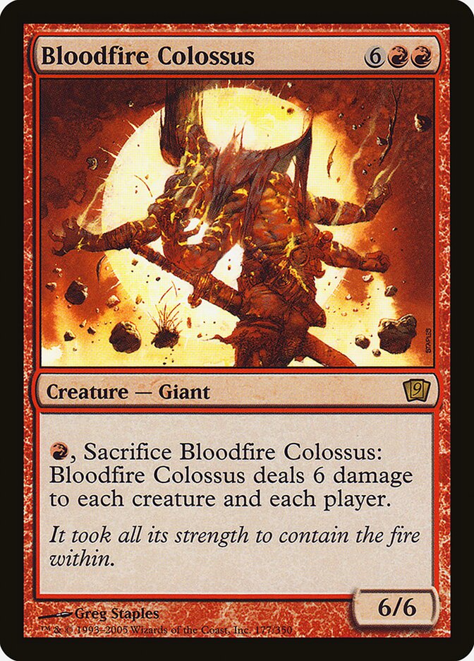 Bloodfire Colossus (Ninth Edition #177★)