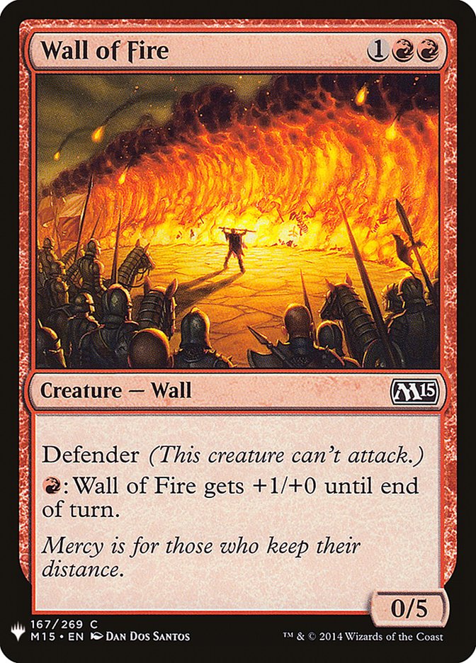 Wall of Fire (The List #M15-167)