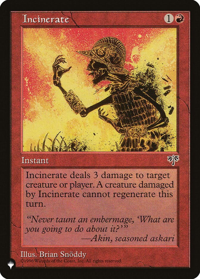 Incinerate (The List #MIR-184)