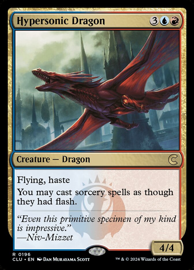Hypersonic Dragon (Ravnica: Clue Edition #196)