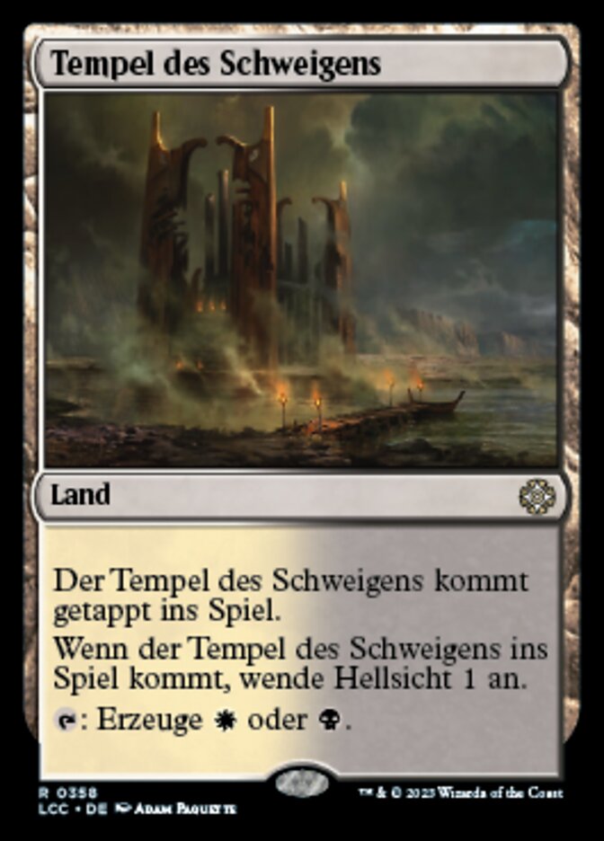 Temple of Silence (The Lost Caverns of Ixalan Commander #358)
