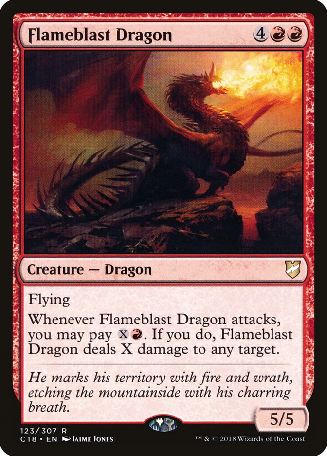 Flameblast Dragon (Commander 2018 #123)