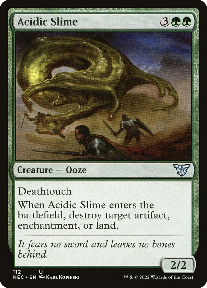 Acidic Slime (Neon Dynasty Commander #112)