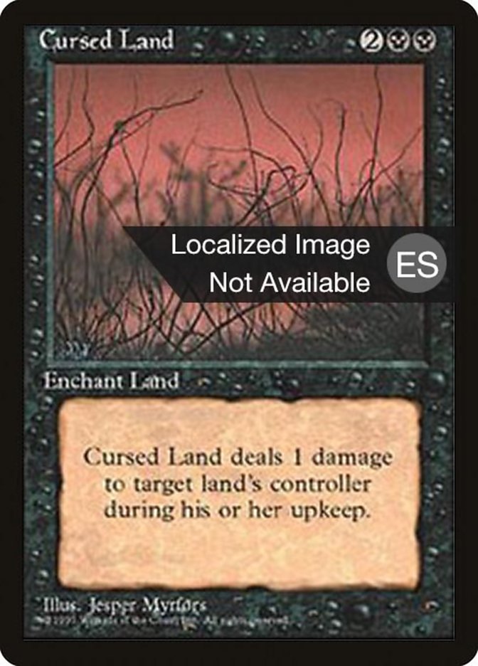 Cursed Land (Fourth Edition Foreign Black Border #127)