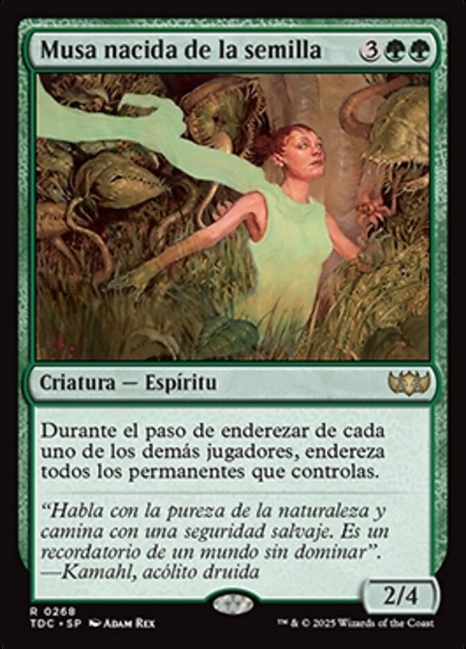 Musa nacida de la semilla
