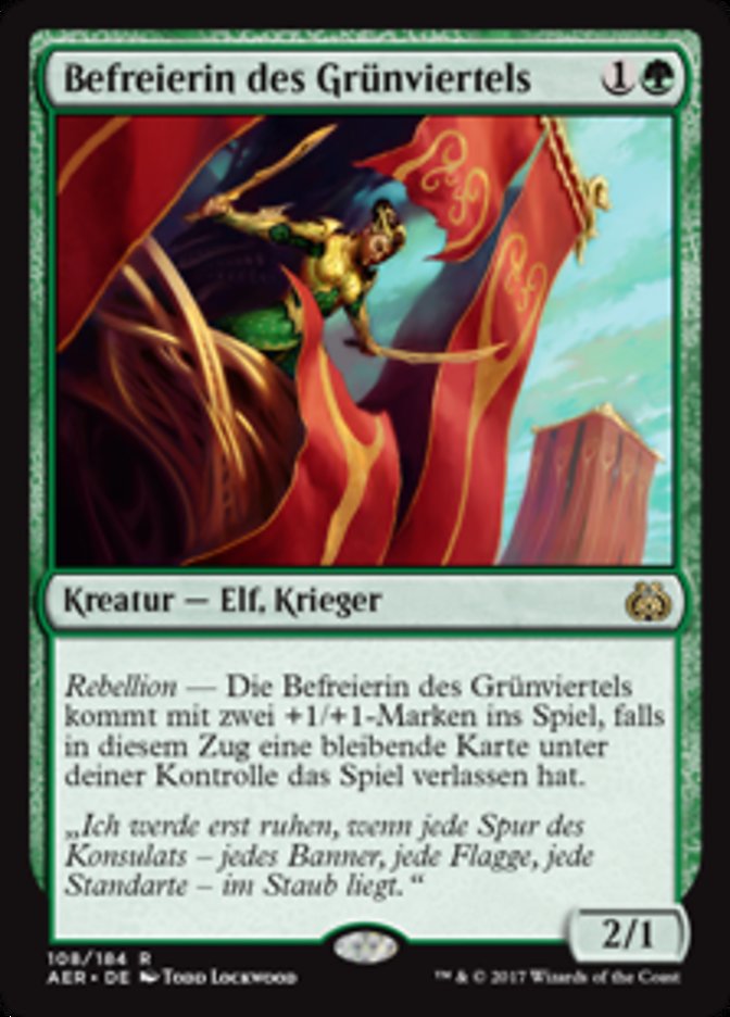 Greenwheel Liberator (Aether Revolt #108)