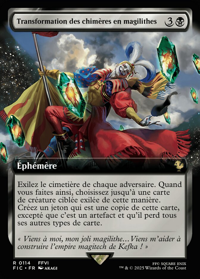 Transformation des chimères en magilithes