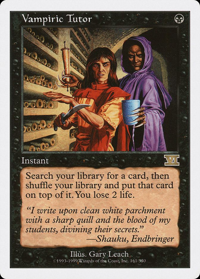 Vampiric Tutor (Classic Sixth Edition #161)