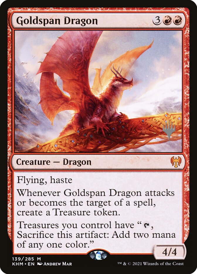 Goldspan Dragon (Kaldheim Promos #139p)