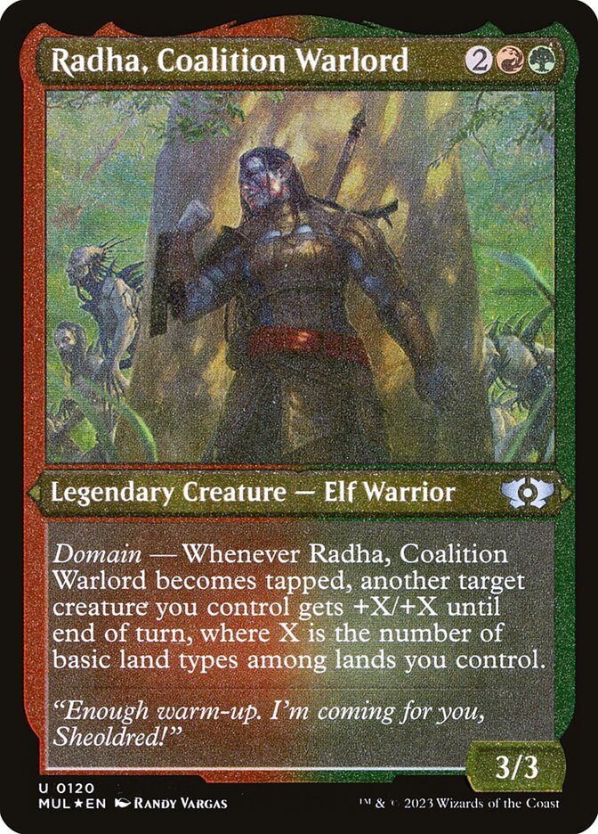 Radha, Coalition Warlord – Etched Foil