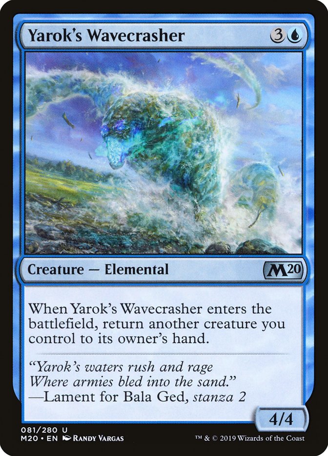 Yarok's Wavecrasher (Core Set 2020 #81)