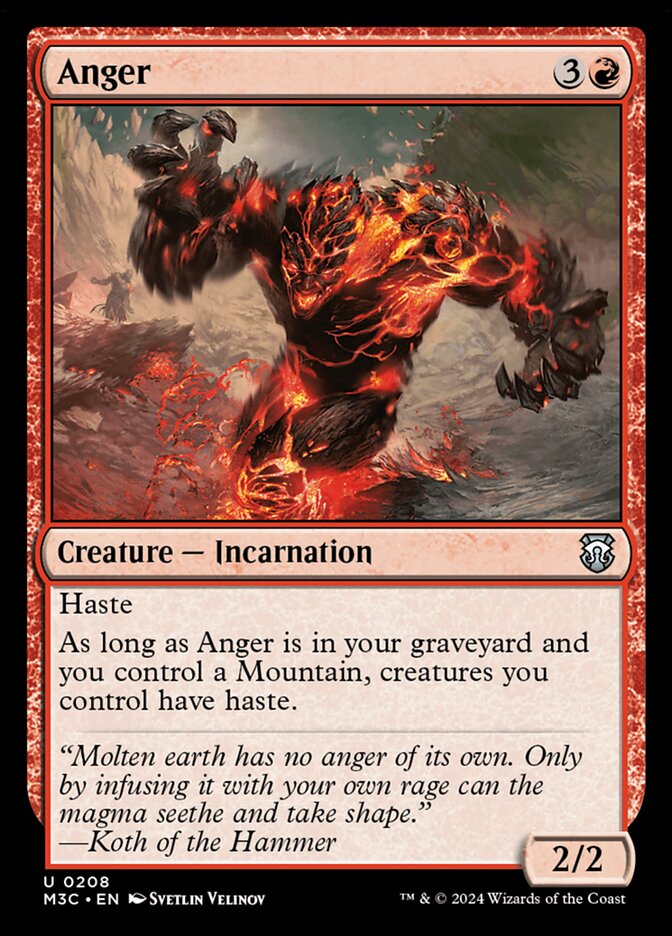Anger (Modern Horizons 3 Commander #208)