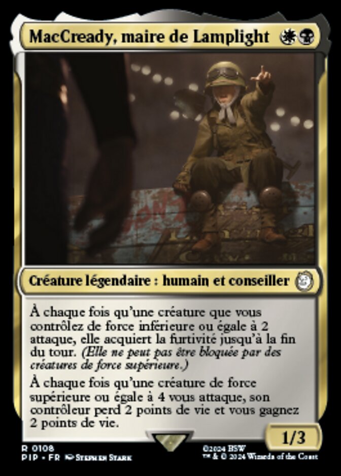 MacCready, maire de Lamplight