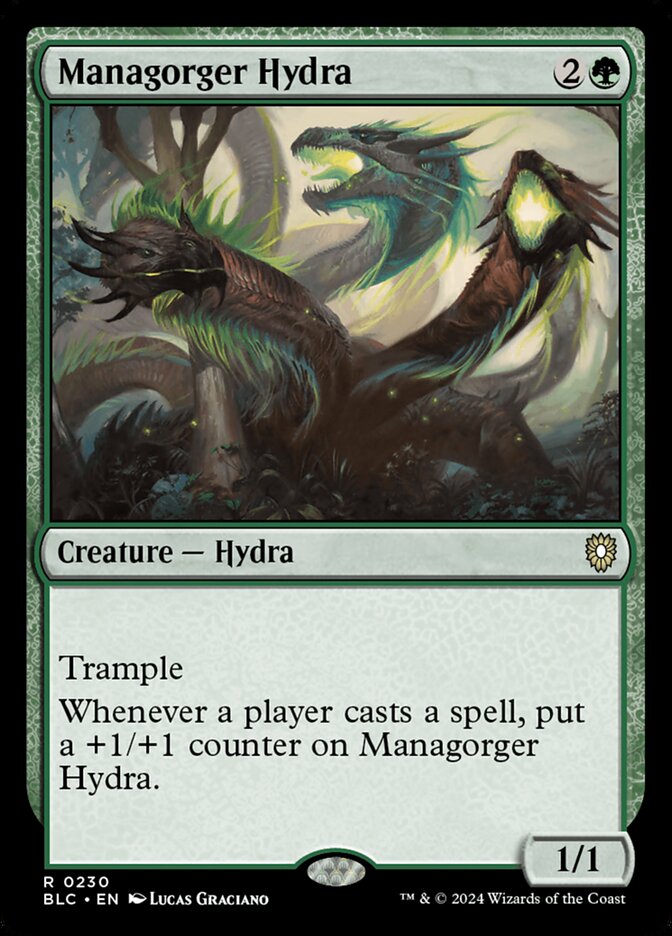 Managorger Hydra (Bloomburrow Commander #230)